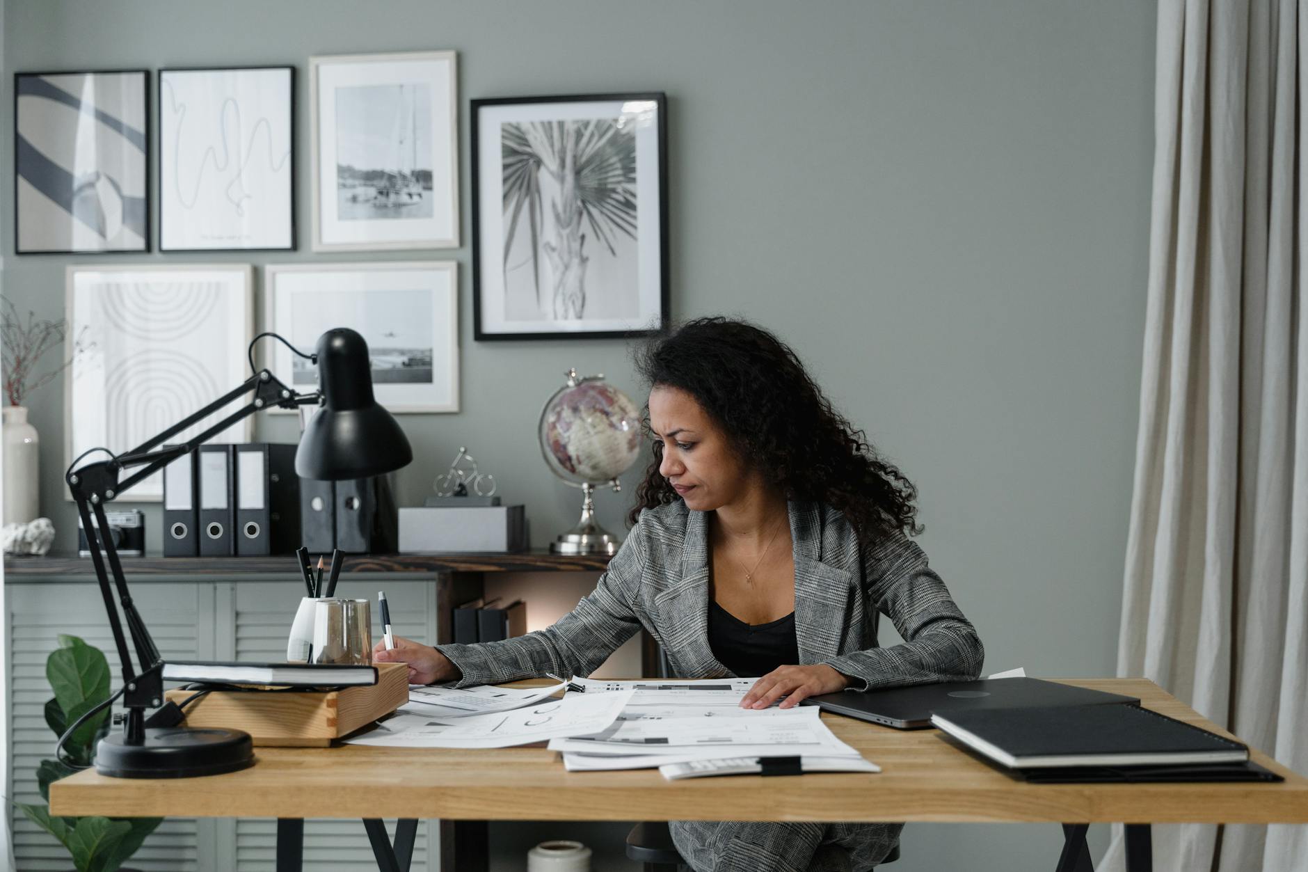 black and white businessman man woman